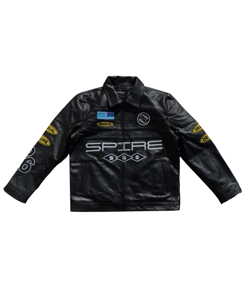 SPIRE "SAKI" LEATHER JACKET (ONYX)